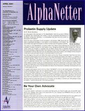 April 2001 Newsletter